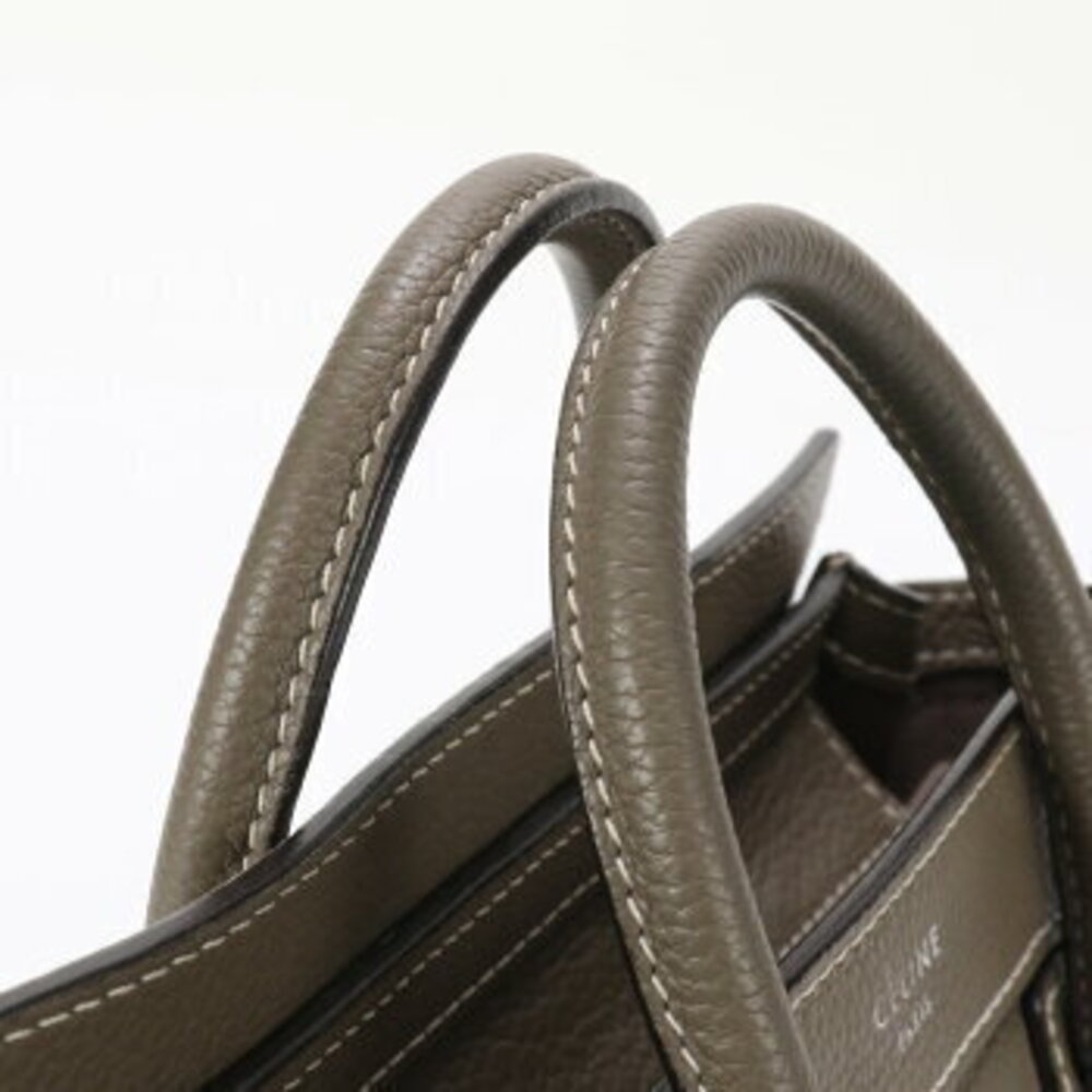 Celine Luggage Shopper leather handbag tote bag shoulder MME - Picture 6 of 14